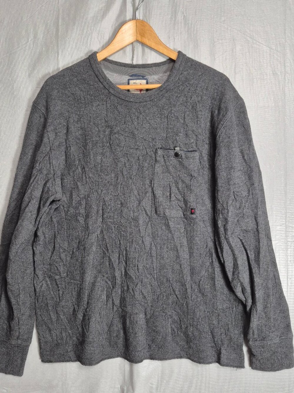 Relwen Windsurf Pocket Crew Neck Pullover Sweater size XL Thermal Long Sleeve